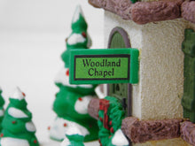 Load image into Gallery viewer, Department 56 #5358-8 Hide-A-Way Hollow Woodland Chapel Wood Open Back D56 Xmas