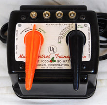Load image into Gallery viewer, Lionel Trains 1033 CHRISTMAS Version 90 watt transformer Holiday power O/S postwar