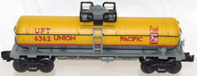 Load image into Gallery viewer, K-Line K-6362 Union Pacific Tank Car UP 6362 1/48 OScale Yellow diecast frame C7