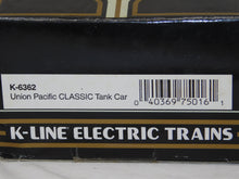 Load image into Gallery viewer, K-Line K-6362 Union Pacific Tank Car UP 6362 1/48 OScale Yellow diecast frame C7