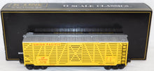 Load image into Gallery viewer, K-Line K763-2112 Union Pacific Stock Car UP #42600D 1/48 O Scale Yellow/Silver