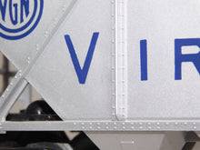 Load image into Gallery viewer, Lionel 9134 Virginian covered Quad Hopper Silver w/ blue print w/ Hatches 4 bay