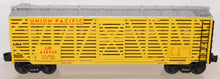 Load image into Gallery viewer, K-Line K763-2112 Union Pacific Stock Car UP #42600D 1/48 O Scale Yellow/Silver