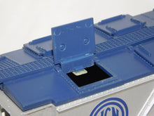 Load image into Gallery viewer, Lionel 9134 Virginian covered Quad Hopper Silver w/ blue print w/ Hatches 4 bay