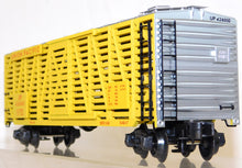 Load image into Gallery viewer, K-Line K763-2112 Union Pacific Stock Car UP #42600D 1/48 O Scale Yellow/Silver