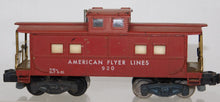Load image into Gallery viewer, American Flyer Lines Caboose #930 Lighted Knuckle coupler Tuscan Complete S gauge