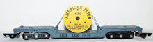 Load image into Gallery viewer, American Flyer 636 Dprsd Center die cast flat w/ Cable Reel Link Erie 7210 CLEAN