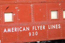 Load image into Gallery viewer, American Flyer Lines Caboose #930 Lighted Knuckle coupler Tuscan Complete S gauge