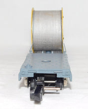 Load image into Gallery viewer, American Flyer 636 Dprsd Center die cast flat w/ Cable Reel Link Erie 7210 CLEAN