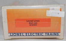 Load image into Gallery viewer, Lionel Lines 6-9492 Boxcar 1986 Trains A New Tradition logo SEALED Orange/Blue