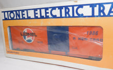 Load image into Gallery viewer, Lionel Lines 6-9492 Boxcar 1986 Trains A New Tradition logo SEALED Orange/Blue