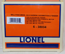 Load image into Gallery viewer, Lionel 6-38034 Ballyhoo Brothers Circus 4-6-4 Steam Engine CircusSounds O Hudson