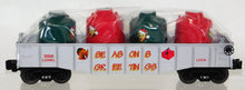 Load image into Gallery viewer, Lionel 6-52257 LCCA Christmas Gondola w/ cannisters 6-3000 Ltd Edition Season's Greetings