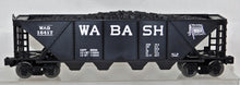 Load image into Gallery viewer, Lionel Trains 6-16417 Wabash Four bay Quad hopper w/ coal load C-8+ Boxed NICE!