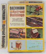 Load image into Gallery viewer, Bachmann HO Plasticville 2040 Railroad Buildings 6 Kits Sealed stations bridge +