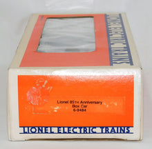 Load image into Gallery viewer, Lionel Trains 6-9484 85th Anniversary boxcar 1900-1985 Silver Crisp Boxed Logo