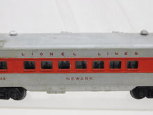 Load image into Gallery viewer, Lionel 2444 NEWARK coach for the 1956 Postwar Burl GP7 Red Stripe Passenger Set