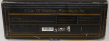 Load image into Gallery viewer, MTH 20-4129 Millennium GOLD O Gauge 2 car 70' Madison Passenger Add On Set NYC