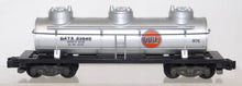 Load image into Gallery viewer, American Flyer 926 GULF OIL Triple Dome Tank Car S gauge GATX 33648 DieCast base