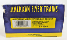 Load image into Gallery viewer, American Flyer 6-48368 2007 Christmas Boxcar Holiday S gauge Lines Santa Rudolph