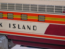 Load image into Gallery viewer, UNIQUE Arts Trains #2000 Rock Island AA Diesel Set Tinplate RUNS 1950s 3rAIL VINTAGE