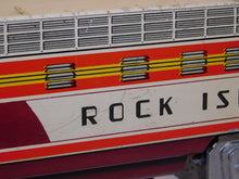 Load image into Gallery viewer, UNIQUE Arts Trains #2000 Rock Island AA Diesel Set Tinplate RUNS 1950s 3rAIL VINTAGE