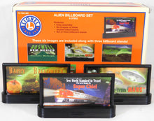 Load image into Gallery viewer, Lionel 6-37853 Alien Billboard Set w/ Halloween Billboard Area 51 Roswell 6 images double sided