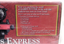 Load image into Gallery viewer, Lionel 7-11080 Harry Potter Train Set Hogwarts Express Battery Powered SEALED G scale