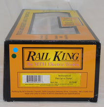 Load image into Gallery viewer, MTH 30-7696 McDonald's Flat Car w/ trailer Big Mac advertising Rail King food O