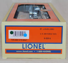 Load image into Gallery viewer, Lionel 6-52513 St Louis LRRC U.S. Air Force TOFC Flatcar w/ Trailer C-9 FRISCO O
