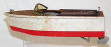 Load image into Gallery viewer, VINTAGE Power Cruiser Boat wood battery w/motor JAPAN MHM Toytime GW 7.5" Neat!