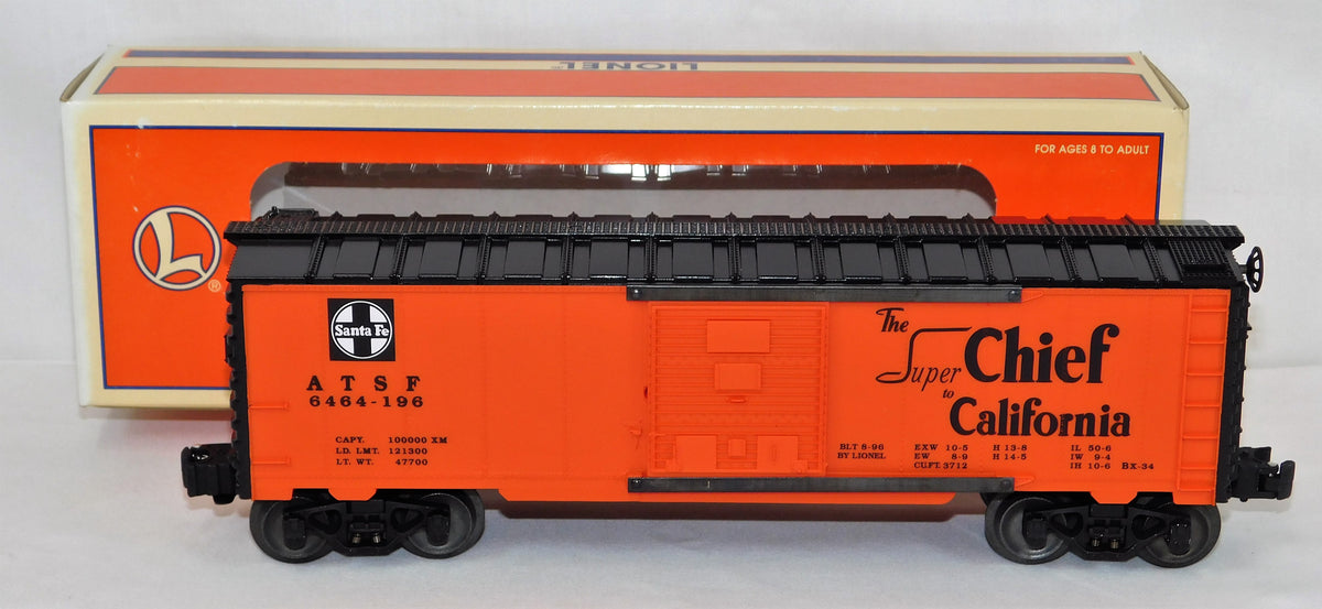 Lionel 6-19282 Box Car #6464-196 Santa Fe Railroad ATSF SUPER