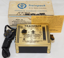 Load image into Gallery viewer, MRC #100 HO scale TRAINPACK Power Pack DC transformer fwd/revrs BOXED CLEAN C8