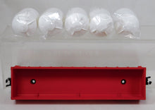 Load image into Gallery viewer, American Flyer 6-48525 Burlington red Gondola w/Cannisters diecast trucks Sgauge