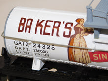 Load image into Gallery viewer, American Flyer #24323 Bakers Chocolate Single Dome Tank Car BOXED CLEAN S gauge