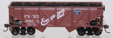 Load image into Gallery viewer, ATHEARN CB&Q 194311 34' Composite 2 Bay Hopper w/coal scale couplers Burlington