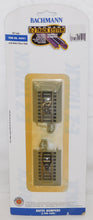 Load image into Gallery viewer, Bachmann 44591 EZ-Track 2 pcs Hayes Bumpers Nickel Silver gray roadbed HO C-9 YELLOWED packaging