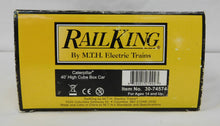 Load image into Gallery viewer, MTH 30-74574 Caterpillar 40' Hi Cube Boxcar Car CAT C-89 Boxed Rail King #925608 O