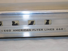 Load image into Gallery viewer, American Flyer 660 661 662 663 Aluminum Passenger Cars Metal lit com/dome/vd/obs 1950-52