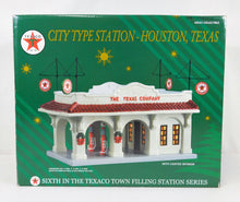 Load image into Gallery viewer, Ertl TEXACO City Type Gas Station Houston Texas Christmas Ceramic village 2001 #6