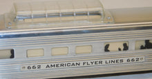 Load image into Gallery viewer, American Flyer 660 661 662 663 Aluminum Passenger Cars Metal lit com/dome/vd/obs 1950-52