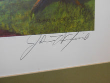 Load image into Gallery viewer, Country Train Station Steam Era Railroad art Framed John Winfield 105/750 signed Frisco