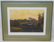 Load image into Gallery viewer, Texas State Railroad #500 Railroad art Framed John Winfield 105/750 signed #ed