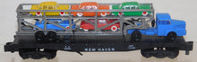 Load image into Gallery viewer, American Flyer 24566 New Haven Auto Carrier Loader flat w/ trailer & cars BOXED
