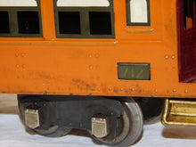 Load image into Gallery viewer, Prewar Lionel 710 710 712 ORANGE Passenger Cars Lionel Lines New York Central
