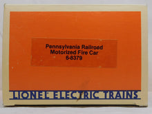 Load image into Gallery viewer, Lionel 8379 Pennsylvania Fire Fighter Car Reverses Lights Runs Motorized Unit O