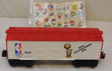 Load image into Gallery viewer, Lionel Trains 6-9359 NBA Basketball boxcar w/ Team STICKERS 1979 -80