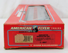 Load image into Gallery viewer, American Flyer 6-48937 Washington Observation Orange stripe passenger car lit S