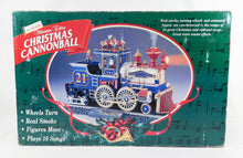 Load image into Gallery viewer, Mr Christmas CANNONBALL TRAIN 26914 Millenium Edition Smokes 16 songs Action C-7