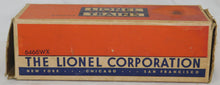 Load image into Gallery viewer, Lionel postwar 6466WX tender WHISTLES add sound to ANY steam engine 1948-49 BOXD